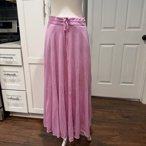 Lingua Franca Silk maxi skirt